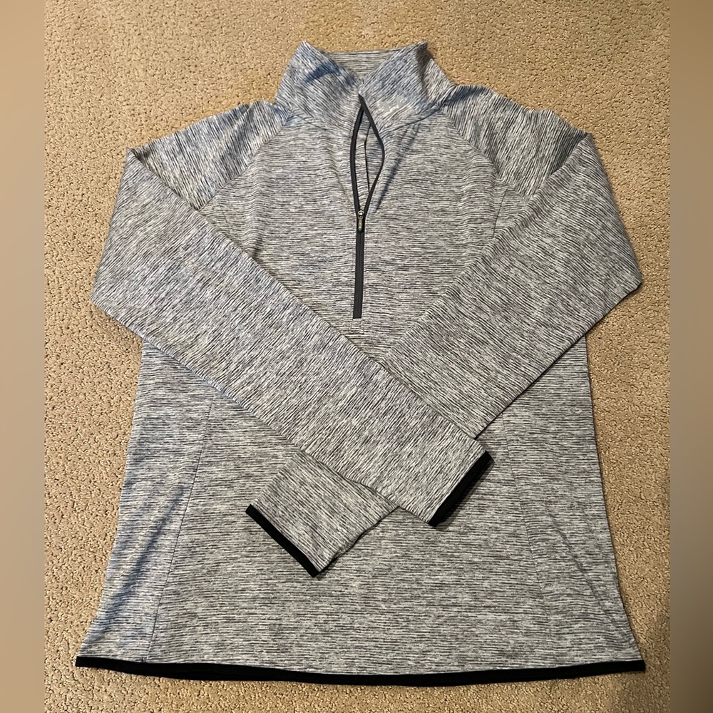 Under Armour Heathered Gray Quarter-Zip Pullover
